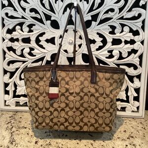 COACH Signature Canvas Weekend Tote #23465